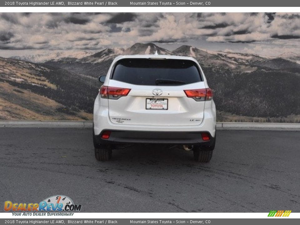 2018 Toyota Highlander LE AWD Blizzard White Pearl / Black Photo #4