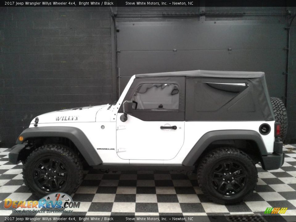 2017 Jeep Wrangler Willys Wheeler 4x4 Bright White / Black Photo #1