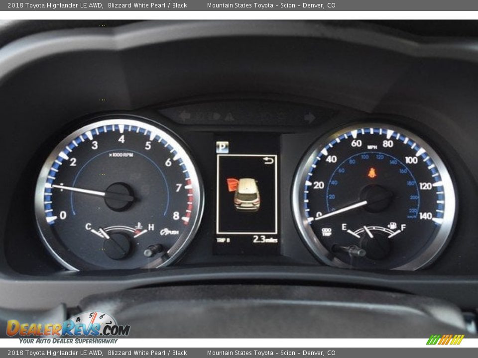 2018 Toyota Highlander LE AWD Blizzard White Pearl / Black Photo #30