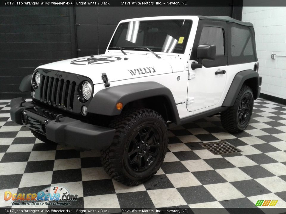 2017 Jeep Wrangler Willys Wheeler 4x4 Bright White / Black Photo #2