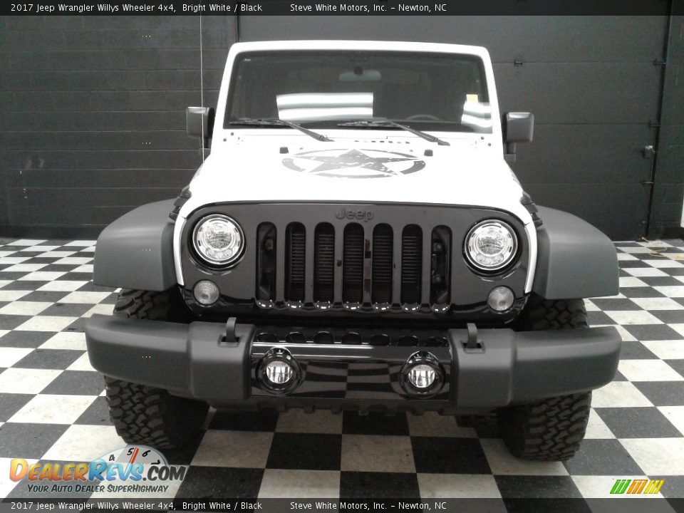 2017 Jeep Wrangler Willys Wheeler 4x4 Bright White / Black Photo #3