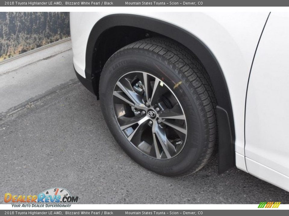2018 Toyota Highlander LE AWD Blizzard White Pearl / Black Photo #34