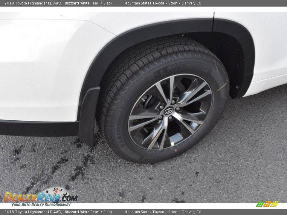 2018 Toyota Highlander LE AWD Blizzard White Pearl / Black Photo #36