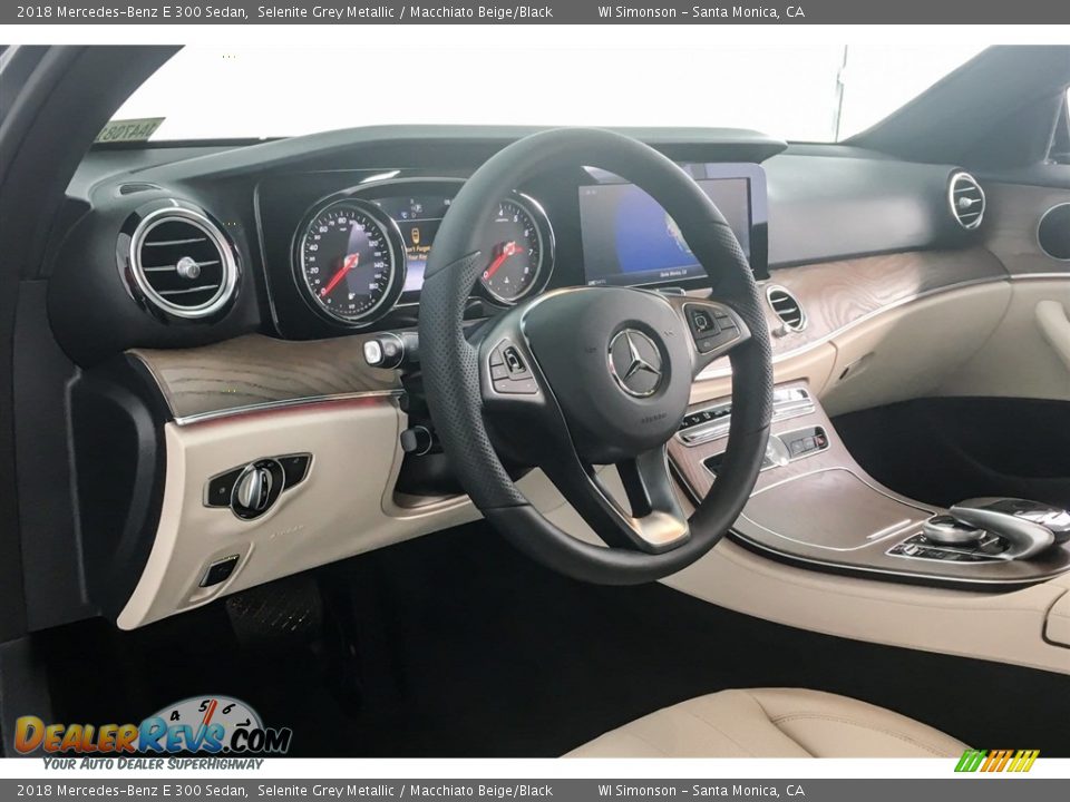 2018 Mercedes-Benz E 300 Sedan Selenite Grey Metallic / Macchiato Beige/Black Photo #5