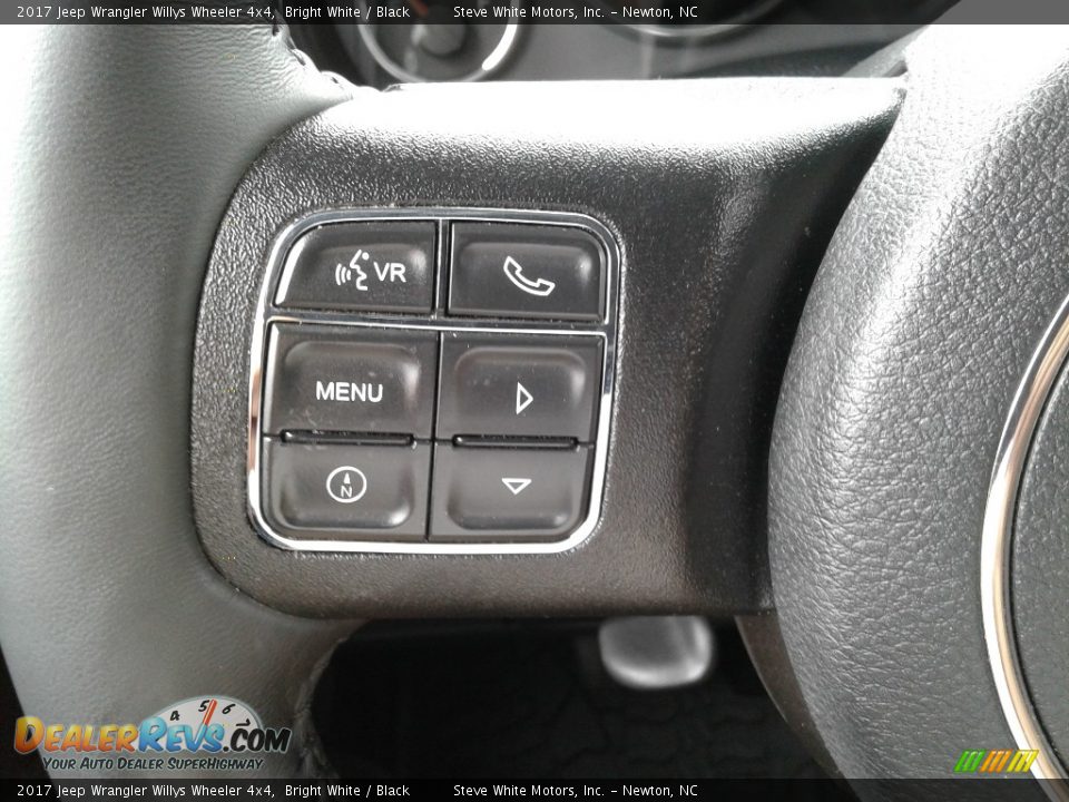 2017 Jeep Wrangler Willys Wheeler 4x4 Bright White / Black Photo #15