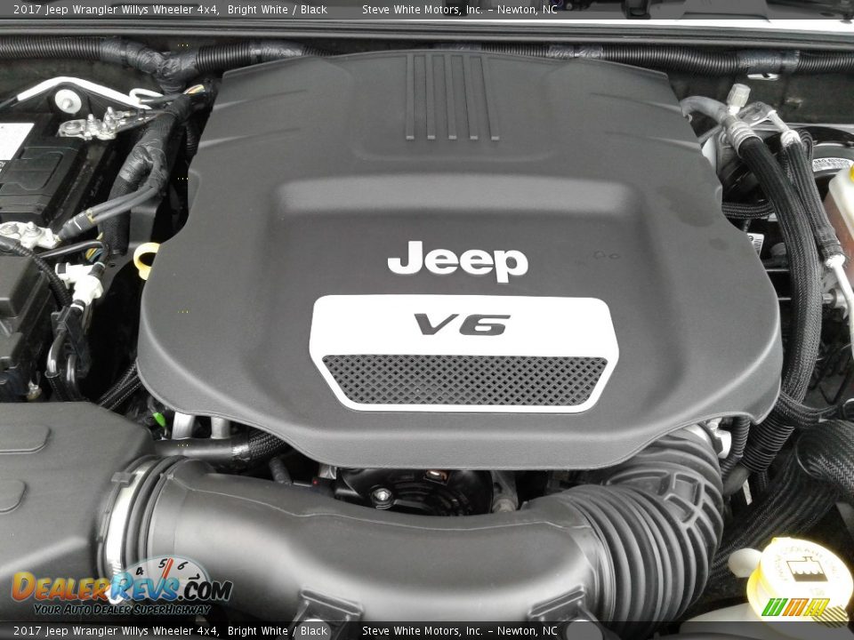 2017 Jeep Wrangler Willys Wheeler 4x4 Bright White / Black Photo #26