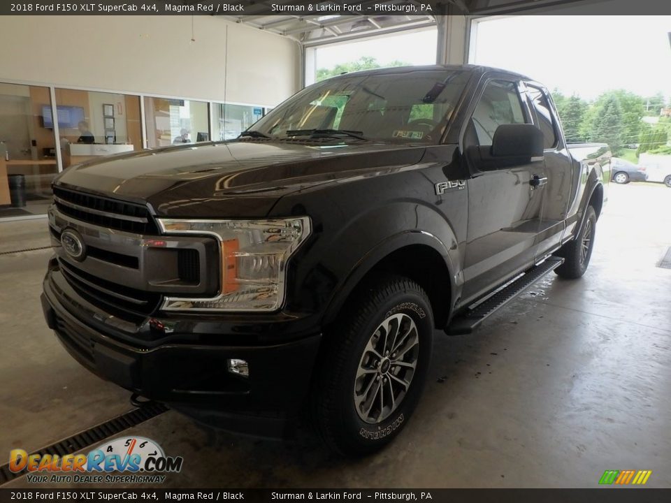 2018 Ford F150 XLT SuperCab 4x4 Magma Red / Black Photo #4