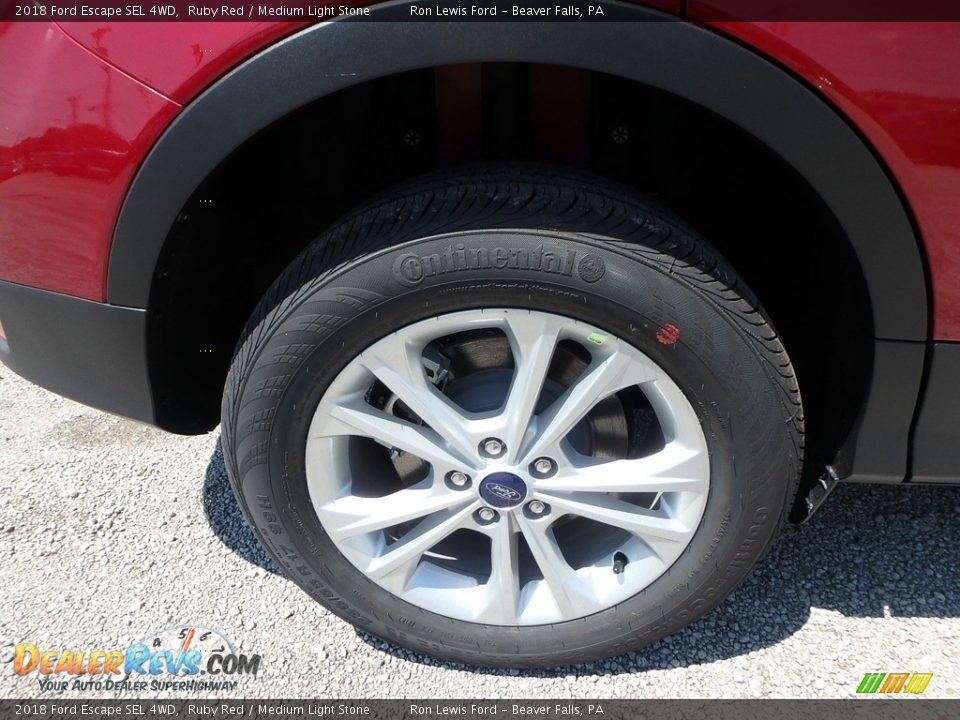 2018 Ford Escape SEL 4WD Ruby Red / Medium Light Stone Photo #2