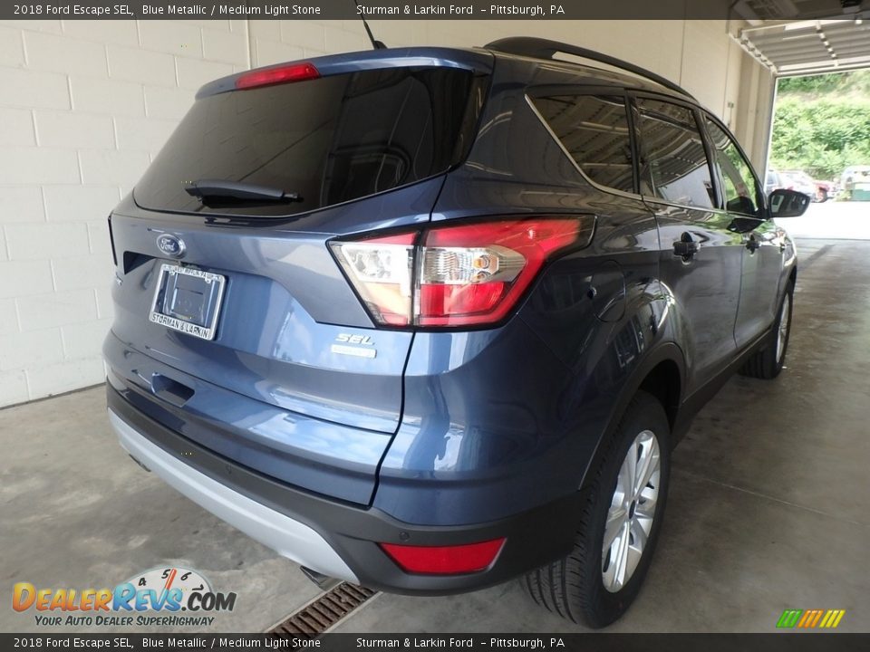 2018 Ford Escape SEL Blue Metallic / Medium Light Stone Photo #2