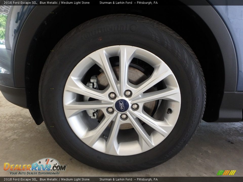2018 Ford Escape SEL Blue Metallic / Medium Light Stone Photo #5