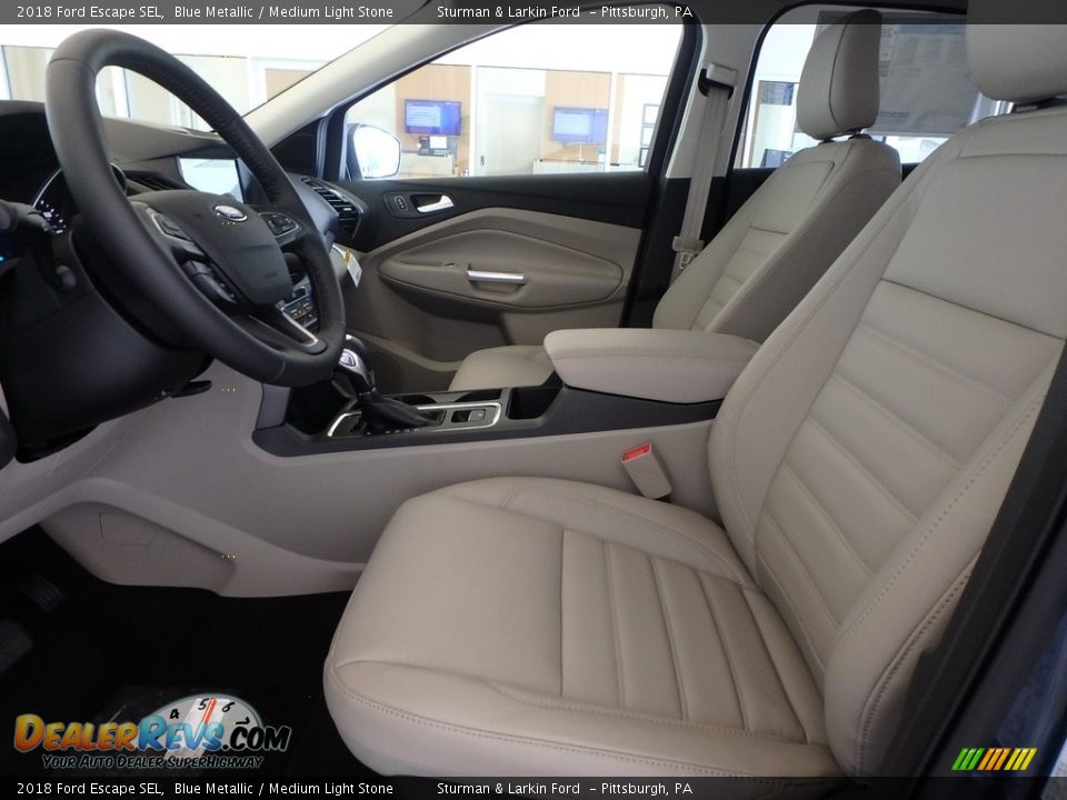 2018 Ford Escape SEL Blue Metallic / Medium Light Stone Photo #6