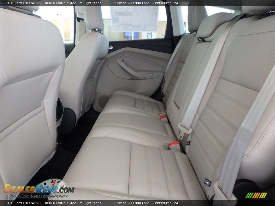 2018 Ford Escape SEL Blue Metallic / Medium Light Stone Photo #7