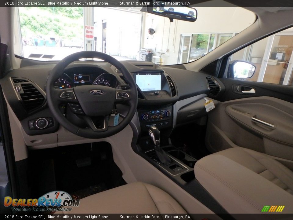 2018 Ford Escape SEL Blue Metallic / Medium Light Stone Photo #8