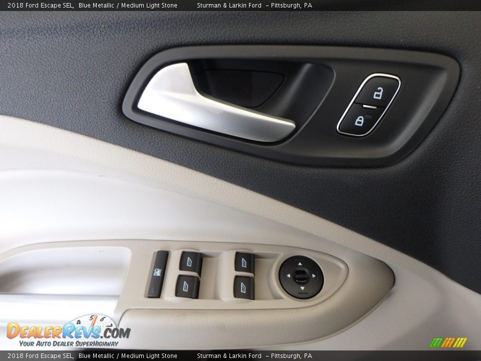 2018 Ford Escape SEL Blue Metallic / Medium Light Stone Photo #9