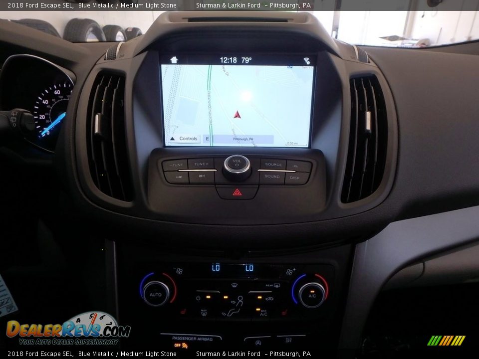 2018 Ford Escape SEL Blue Metallic / Medium Light Stone Photo #12