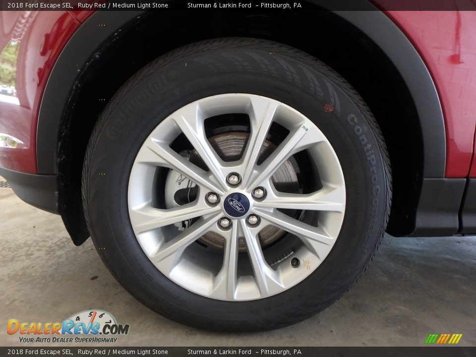 2018 Ford Escape SEL Ruby Red / Medium Light Stone Photo #5