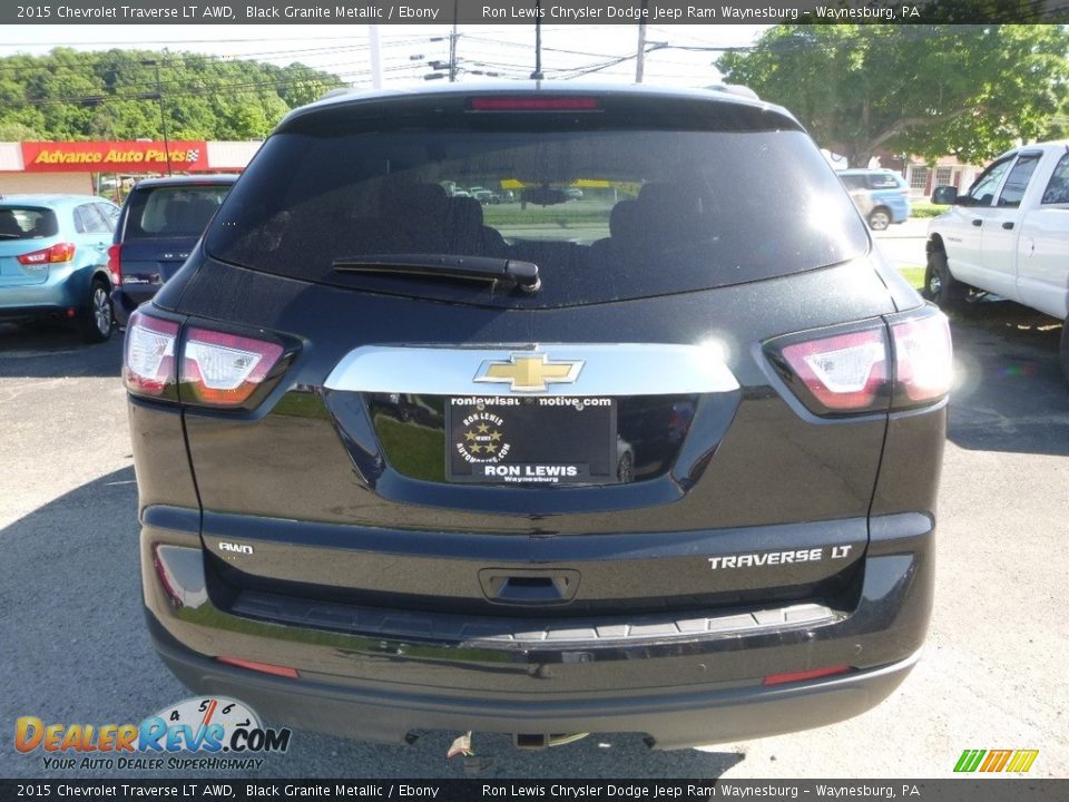 2015 Chevrolet Traverse LT AWD Black Granite Metallic / Ebony Photo #4