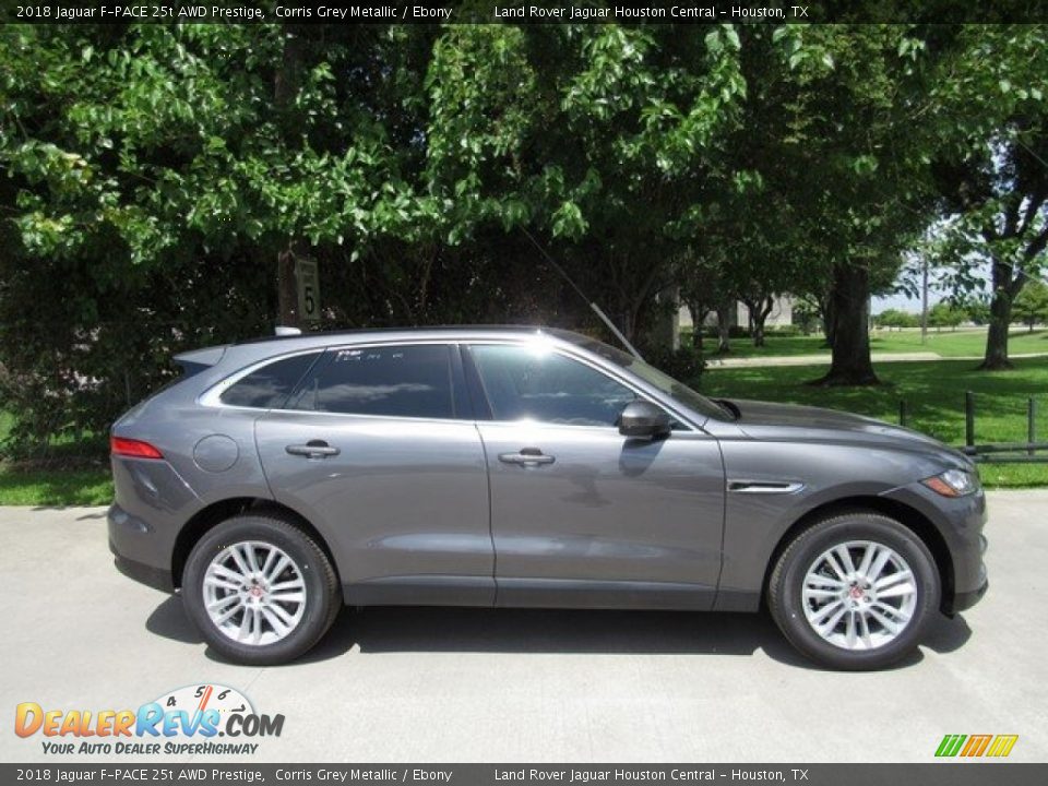 2018 Jaguar F-PACE 25t AWD Prestige Corris Grey Metallic / Ebony Photo #6