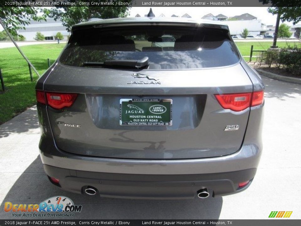 2018 Jaguar F-PACE 25t AWD Prestige Corris Grey Metallic / Ebony Photo #8
