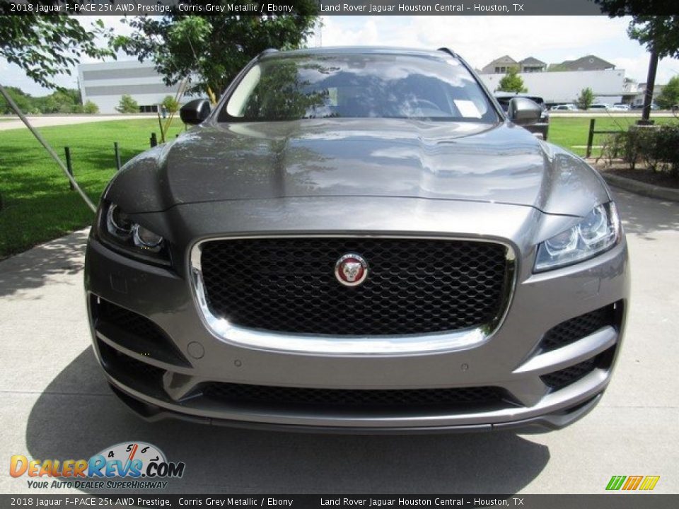 2018 Jaguar F-PACE 25t AWD Prestige Corris Grey Metallic / Ebony Photo #9