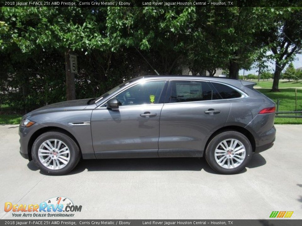 2018 Jaguar F-PACE 25t AWD Prestige Corris Grey Metallic / Ebony Photo #11