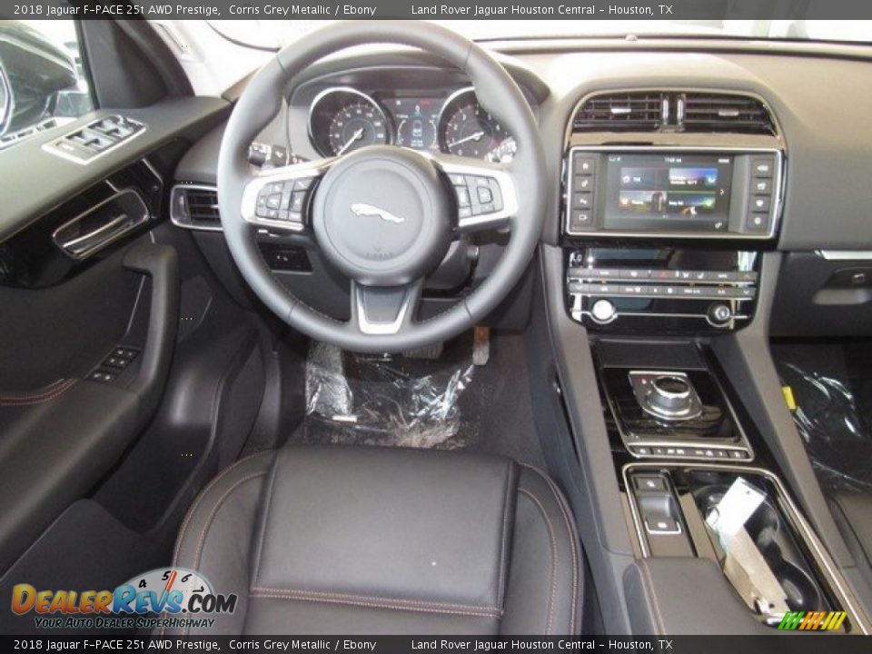 2018 Jaguar F-PACE 25t AWD Prestige Corris Grey Metallic / Ebony Photo #13