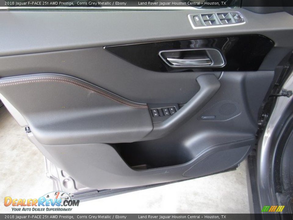 2018 Jaguar F-PACE 25t AWD Prestige Corris Grey Metallic / Ebony Photo #24