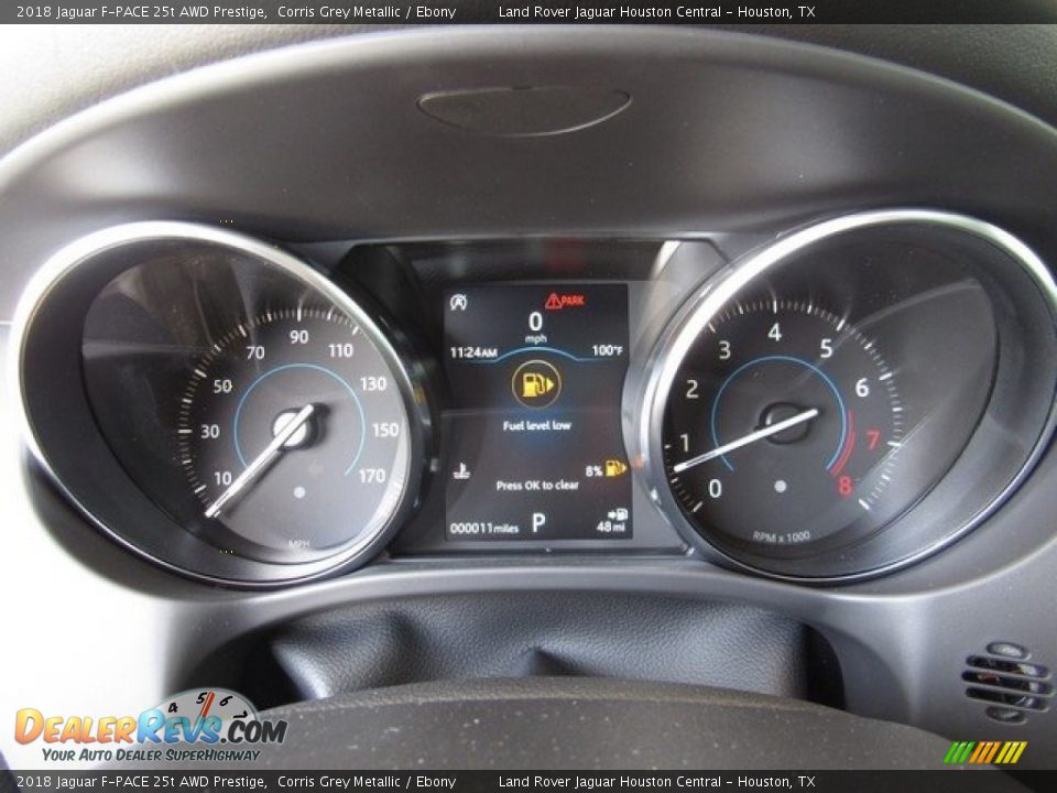 2018 Jaguar F-PACE 25t AWD Prestige Corris Grey Metallic / Ebony Photo #31