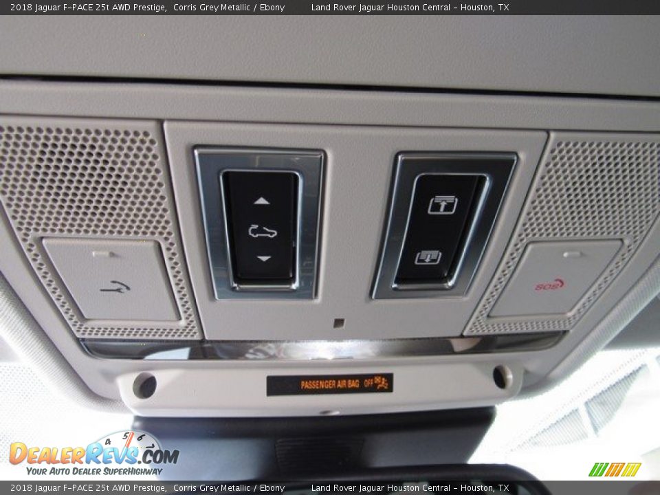 2018 Jaguar F-PACE 25t AWD Prestige Corris Grey Metallic / Ebony Photo #36