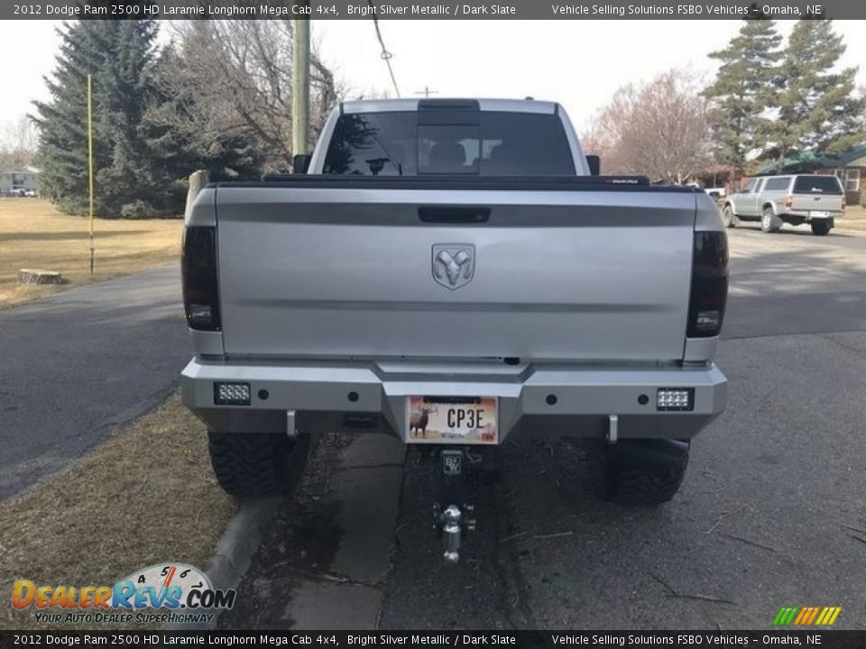 2012 Dodge Ram 2500 HD Laramie Longhorn Mega Cab 4x4 Bright Silver Metallic / Dark Slate Photo #6