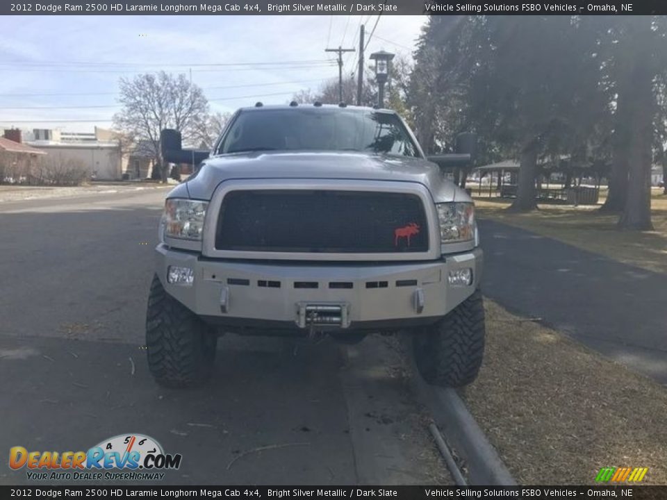 2012 Dodge Ram 2500 HD Laramie Longhorn Mega Cab 4x4 Bright Silver Metallic / Dark Slate Photo #7