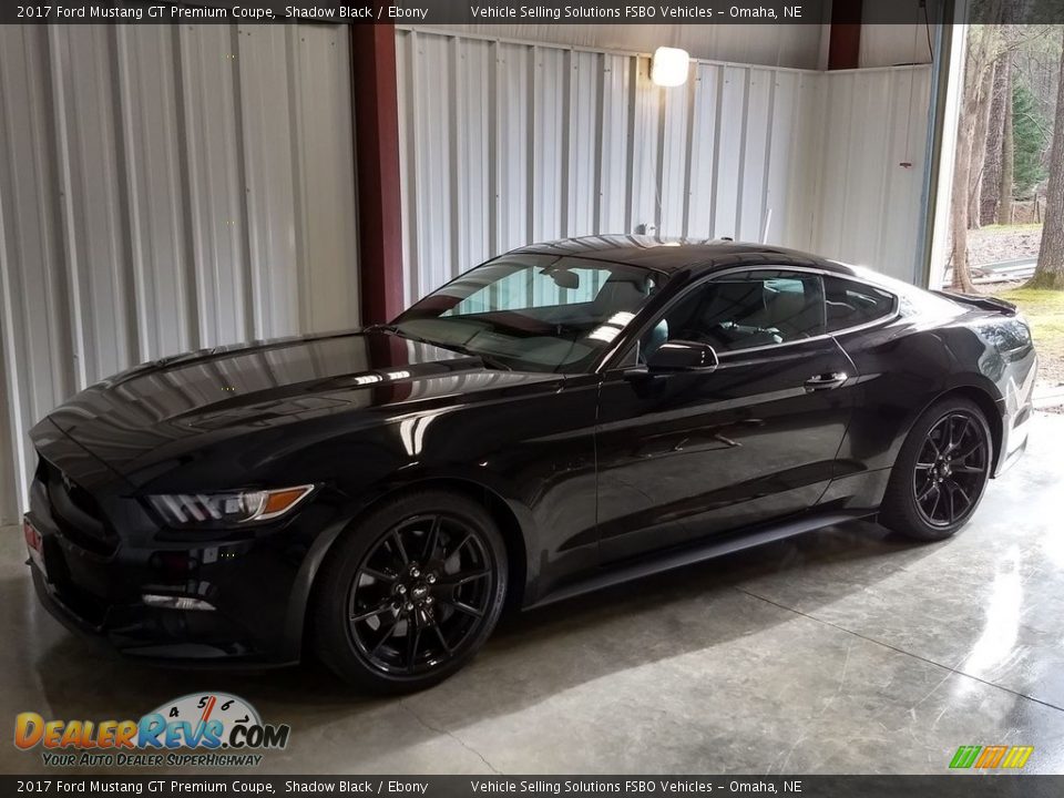 2017 Ford Mustang GT Premium Coupe Shadow Black / Ebony Photo #1
