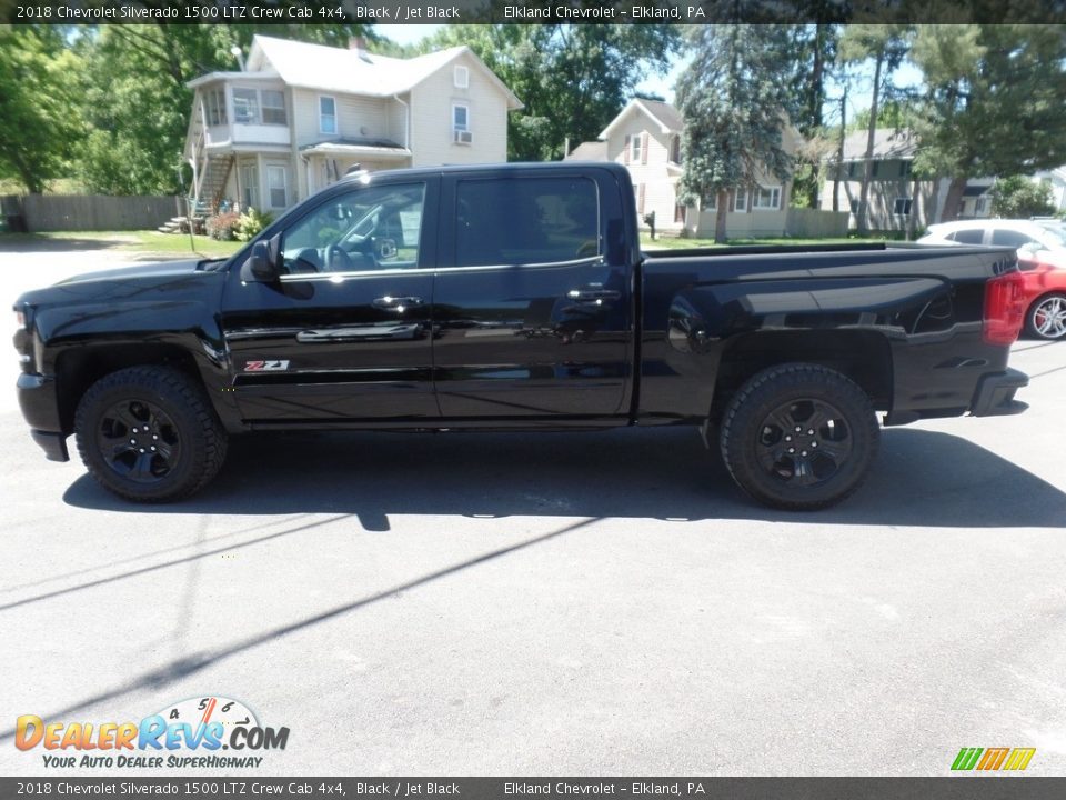 2018 Chevrolet Silverado 1500 LTZ Crew Cab 4x4 Black / Jet Black Photo #5