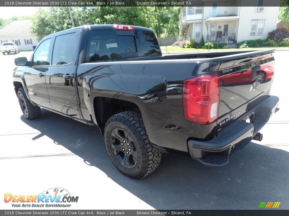 2018 Chevrolet Silverado 1500 LTZ Crew Cab 4x4 Black / Jet Black Photo #6