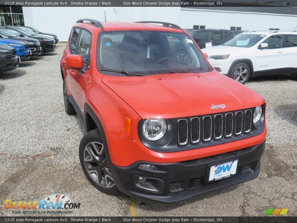 2018 Jeep Renegade Latitude 4x4 Omaha Orange / Black Photo #2