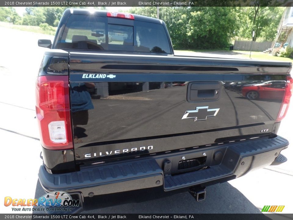 2018 Chevrolet Silverado 1500 LTZ Crew Cab 4x4 Black / Jet Black Photo #7