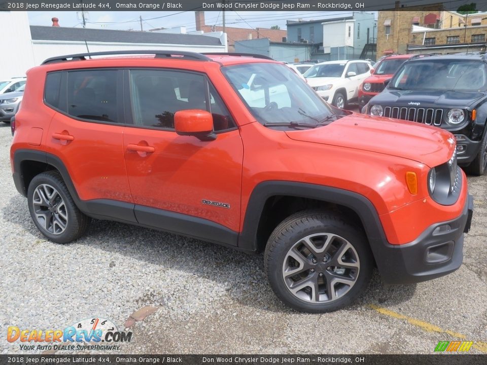 2018 Jeep Renegade Latitude 4x4 Omaha Orange / Black Photo #5