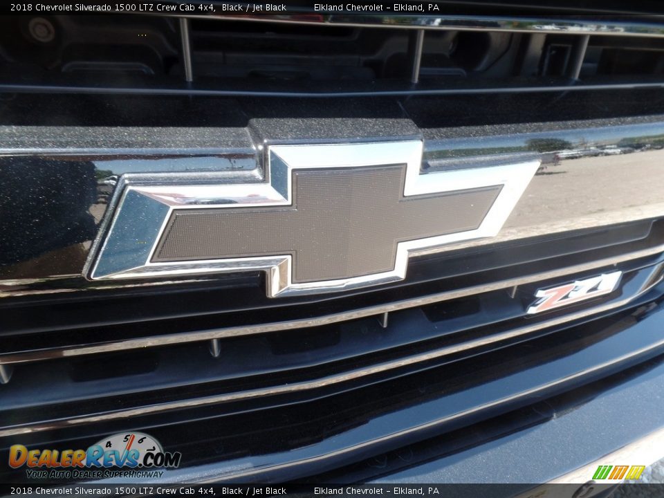 2018 Chevrolet Silverado 1500 LTZ Crew Cab 4x4 Black / Jet Black Photo #11