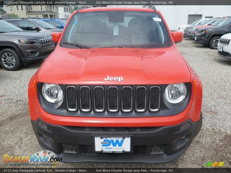 2018 Jeep Renegade Latitude 4x4 Omaha Orange / Black Photo #7