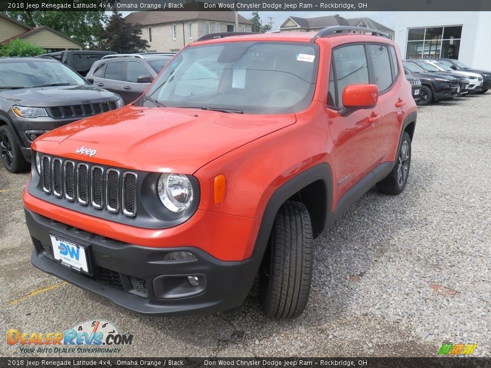 2018 Jeep Renegade Latitude 4x4 Omaha Orange / Black Photo #8