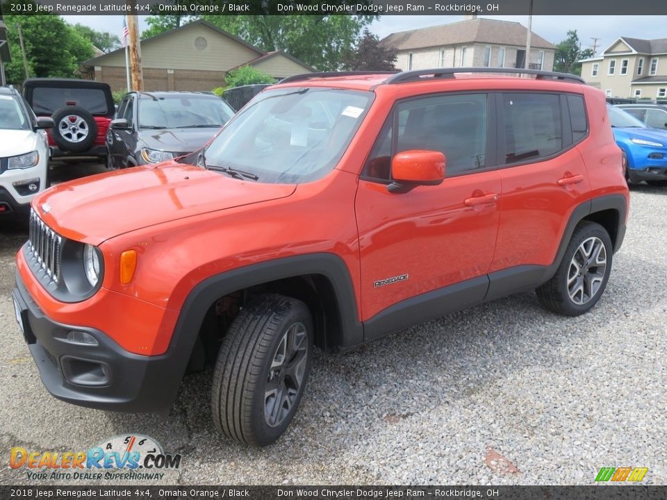 2018 Jeep Renegade Latitude 4x4 Omaha Orange / Black Photo #9
