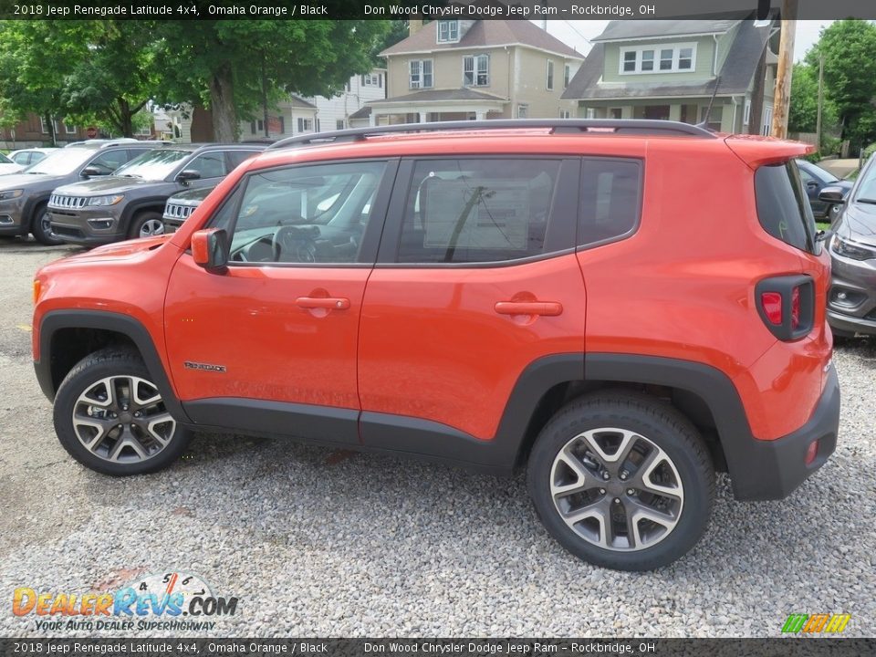 2018 Jeep Renegade Latitude 4x4 Omaha Orange / Black Photo #10