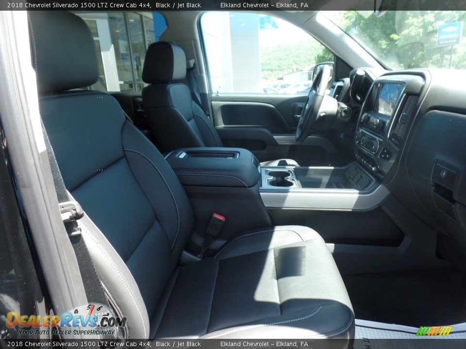 2018 Chevrolet Silverado 1500 LTZ Crew Cab 4x4 Black / Jet Black Photo #16