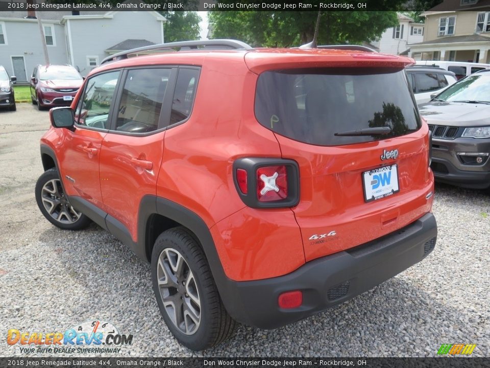 2018 Jeep Renegade Latitude 4x4 Omaha Orange / Black Photo #11