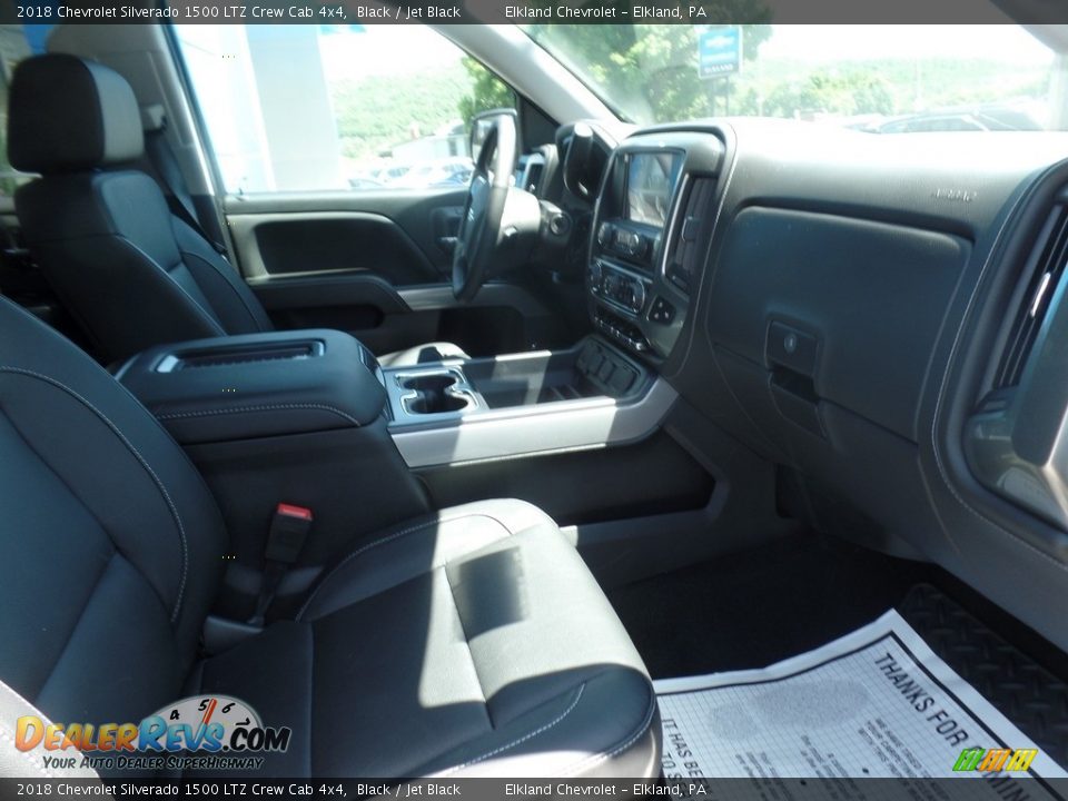 2018 Chevrolet Silverado 1500 LTZ Crew Cab 4x4 Black / Jet Black Photo #17