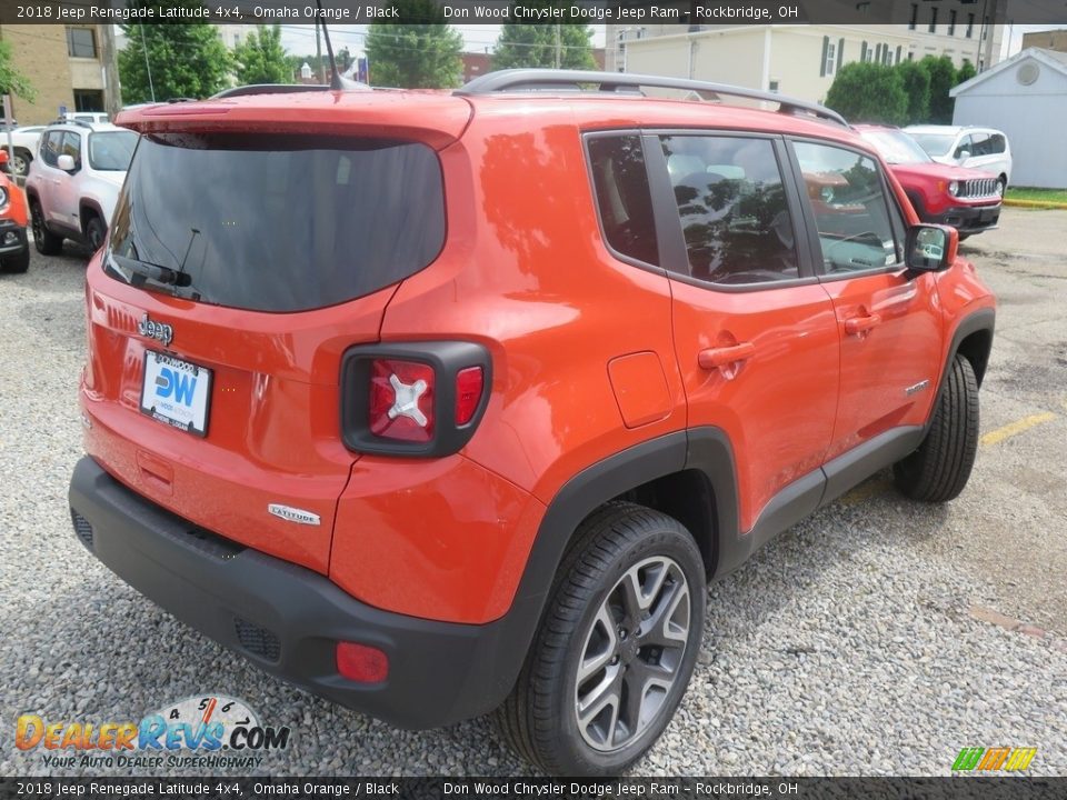 2018 Jeep Renegade Latitude 4x4 Omaha Orange / Black Photo #13
