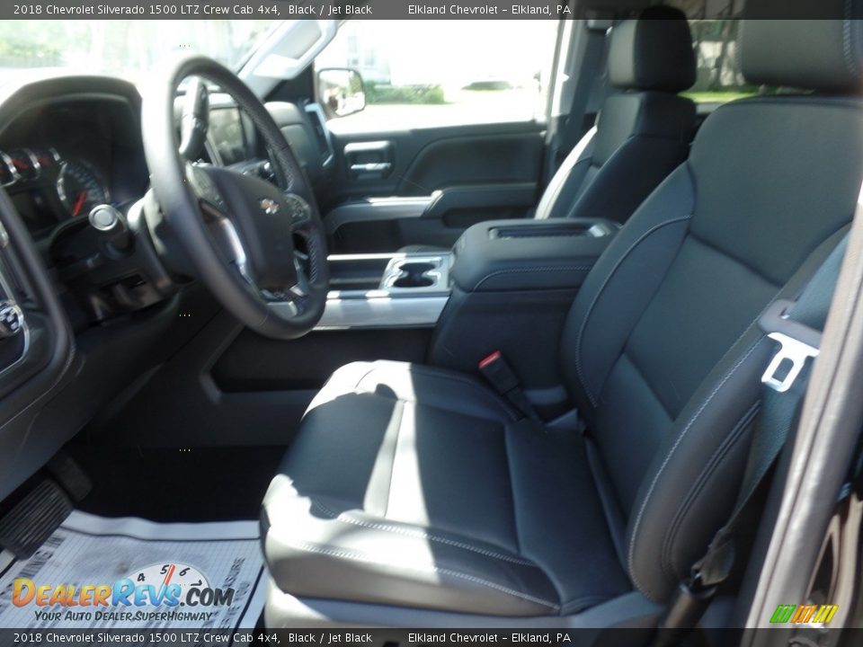 2018 Chevrolet Silverado 1500 LTZ Crew Cab 4x4 Black / Jet Black Photo #21