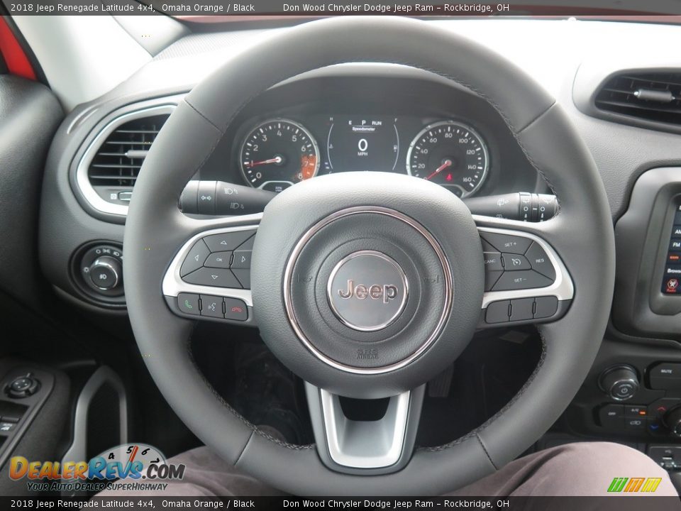 2018 Jeep Renegade Latitude 4x4 Omaha Orange / Black Photo #17