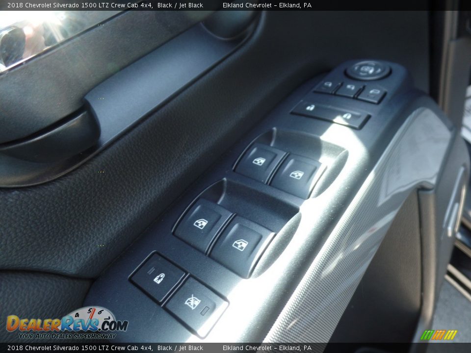 2018 Chevrolet Silverado 1500 LTZ Crew Cab 4x4 Black / Jet Black Photo #23