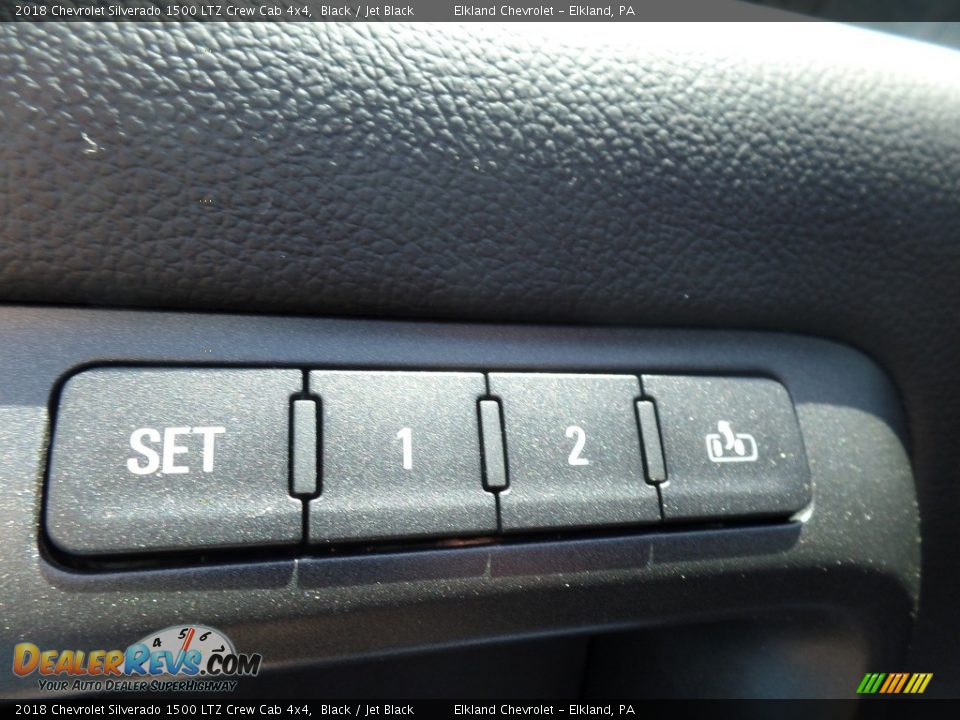 2018 Chevrolet Silverado 1500 LTZ Crew Cab 4x4 Black / Jet Black Photo #24